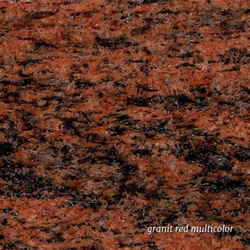 granit red multicolor