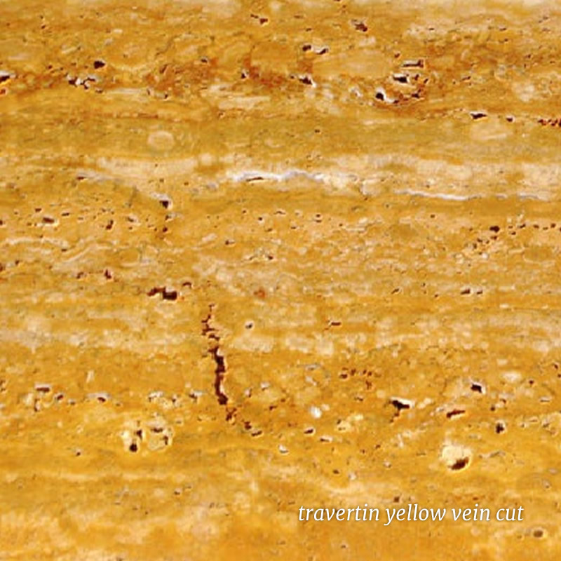 travertin yellow vein cut